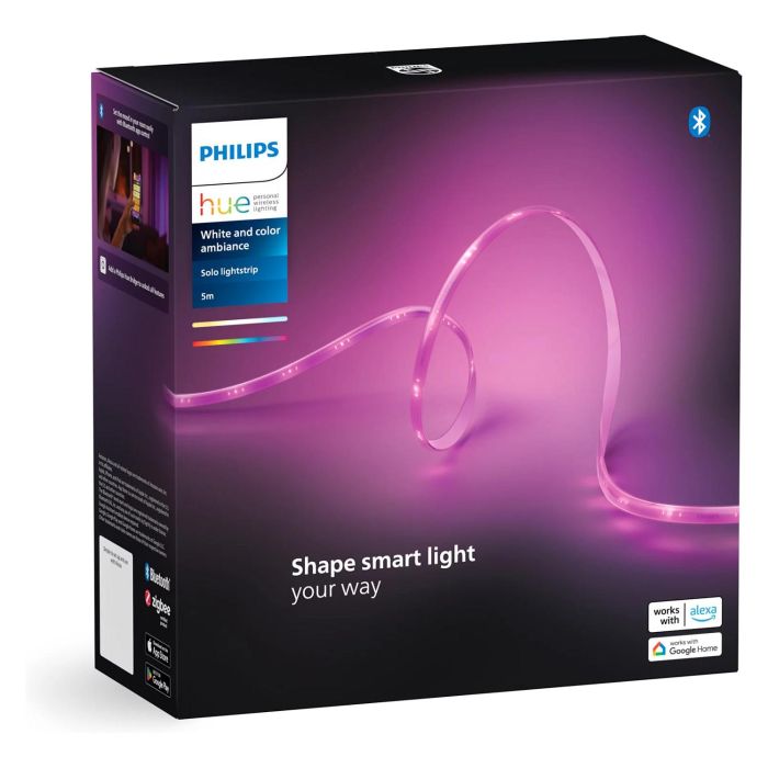 Philips Hue PHI1724257564200 Tira LED Lightstrip Solo 5 m Blanco Integrado 2 Philips Hue PHI1724257564200 Tira LED Lightstrip Solo 5 m Blanco Integrado 2