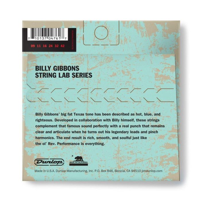 Juego Eléctrica Lab Billy Gibbons 9-42 1 Juego Eléctrica Lab Billy Gibbons 9-42 1