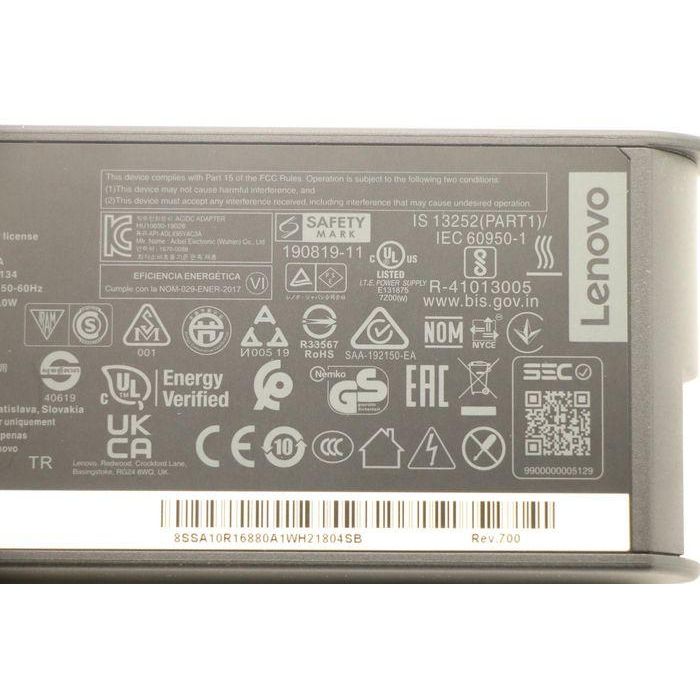 Lenovo USB-C AC adapter with 95W output, supporting 20V, 15V, 9V, and 5V voltages, features 3 ports for Lenovo laptops. 4 Lenovo USB-C AC adapter with 95W output, supporting 20V, 15V, 9V, and 5V voltages, features 3 ports for Lenovo laptops. 4