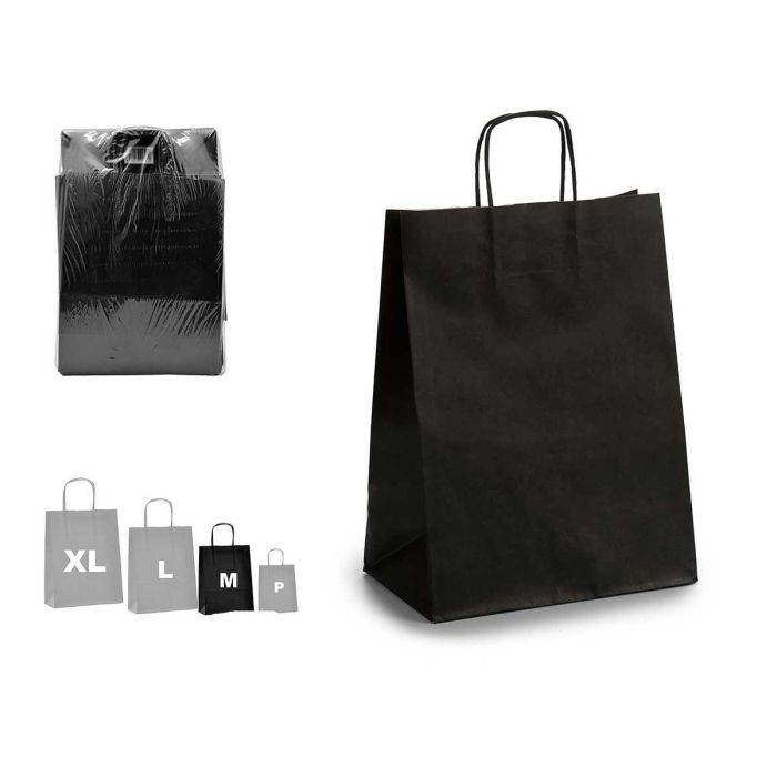 Bolsa de Papel Pincello 34023.0 Negro Papel