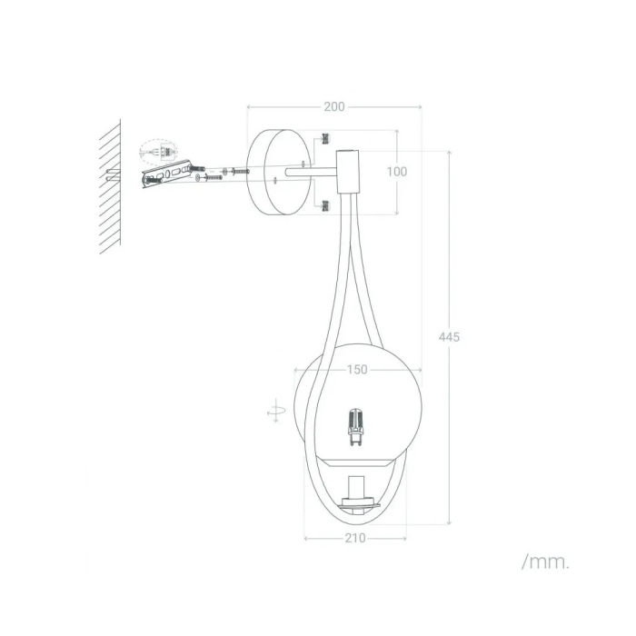 Aplique Ivano-Frankivsk SKD-W1018 Aplique de Pared