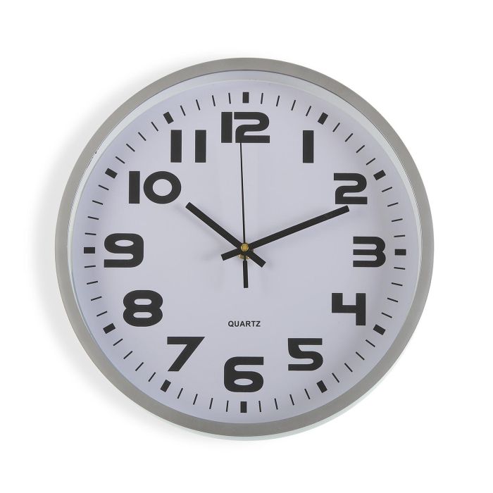 Reloj Cocina Plata 30,5 Cm Versa (2 Unidades) Reloj Cocina Plata 30,5 Cm Versa (2 Unidades)
