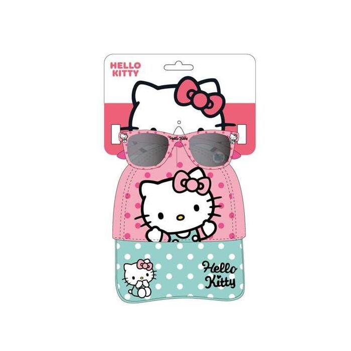 Hello Kitty Set de Gorra Infantil y Gafas de Sol para Niños, Color Rosa, Talla 53 cm, Edad 3+ Años 0 Hello Kitty Set de Gorra Infantil y Gafas de Sol para Niños, Color Rosa, Talla 53 cm, Edad 3+ Años 0