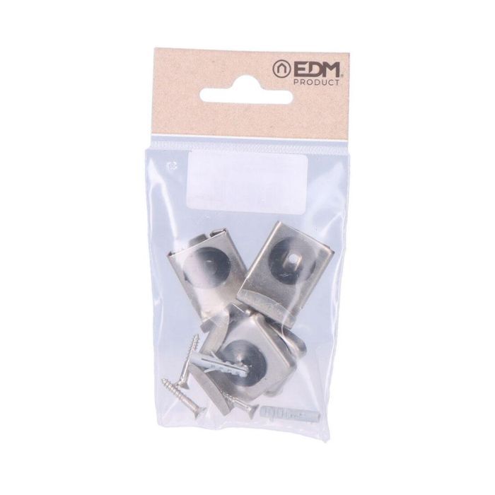 Edm Grapas Luna Regulables en Blíster Acero Inoxidable Cromado 1