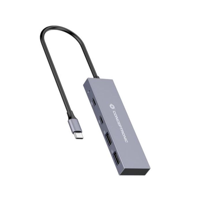 Hub USB Conceptronic HUBBIES13G Gris (1 unidad) Hub USB Conceptronic HUBBIES13G Gris (1 unidad)