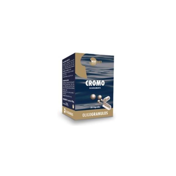 WAYDIET NATURAL PRODUCTS Cromo Oligogranulos 50 Cápsulas - Mantiene niveles normales de azúcar en sangre