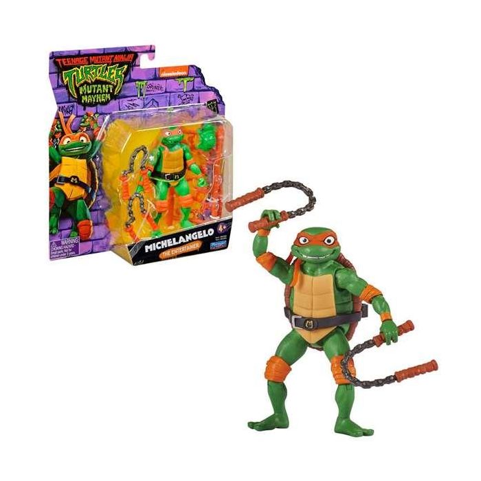 Famosa Tortugas Ninja Movie Figura Básica 7 cm Totalmente Articulada Incluye Accesorio de Lucha 4 Famosa Tortugas Ninja Movie Figura Básica 7 cm Totalmente Articulada Incluye Accesorio de Lucha 4