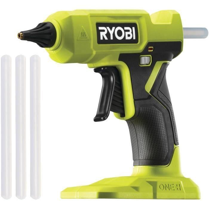 Pistola de pegamento RYOBI RGLU18-0 - 18V - indicador de calentamiento - variador de velocidad en el gatillo - 3 barras de pegamento incluidas Pistola de pegamento RYOBI RGLU18-0 - 18V - indicador de calentamiento - variador de velocidad en el gatillo - 3 barras de pegamento incluidas