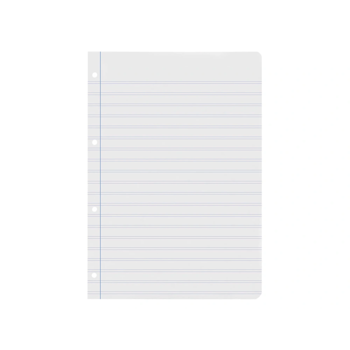 Liderpapel Recambio A4 100 Hojas 60gr Pauta 5ª 2.5mm con Margen 4 Taladros 5