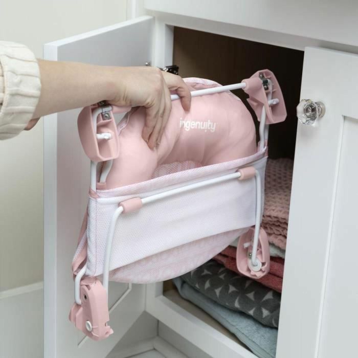 Ingenuity ING0012914171394 Asiento de baño plegable para niña, color rosa 3