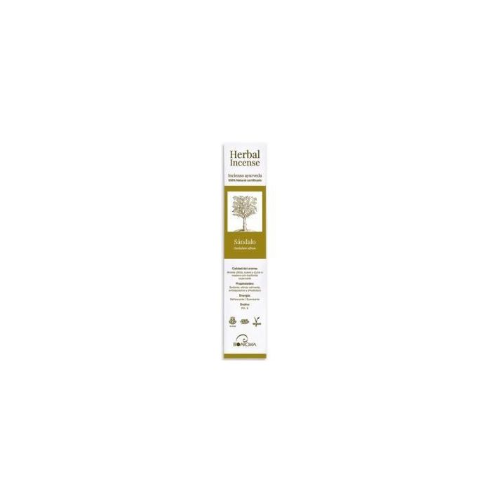 BIOAROMA Incienso Sándalo Ayurveda Ecológico 5 Packs x 12 Unidades Certificado ICEA Comercio Justo Hecho a Mano