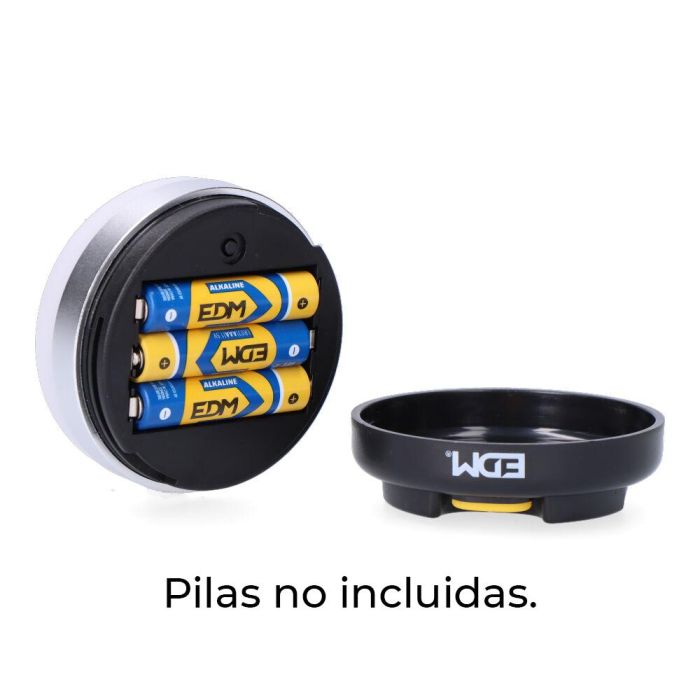 Linterna imantada led 260 lm 3cct 6500 / 7000 / 2900 k ip44 3 W bateria recargable 1100 mah ø 66 x 40 mm 1 Linterna imantada led 260 lm 3cct 6500 / 7000 / 2900 k ip44 3 W bateria recargable 1100 mah ø 66 x 40 mm 1
