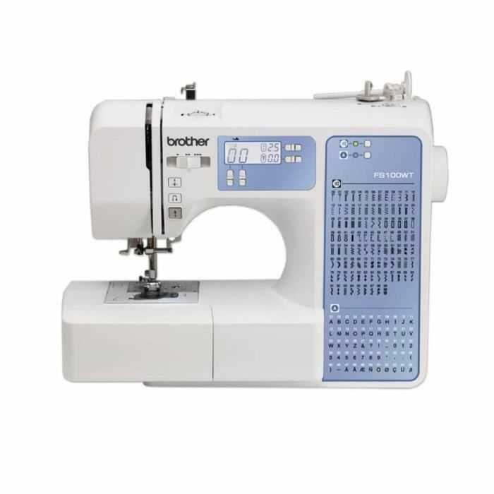 Brother FS100WT Máquina de coser electrónica con 100 puntadas, Pantalla LCD, Enhebrador automático y Brazo libre 7 Brother FS100WT Máquina de coser electrónica con 100 puntadas, Pantalla LCD, Enhebrador automático y Brazo libre 7