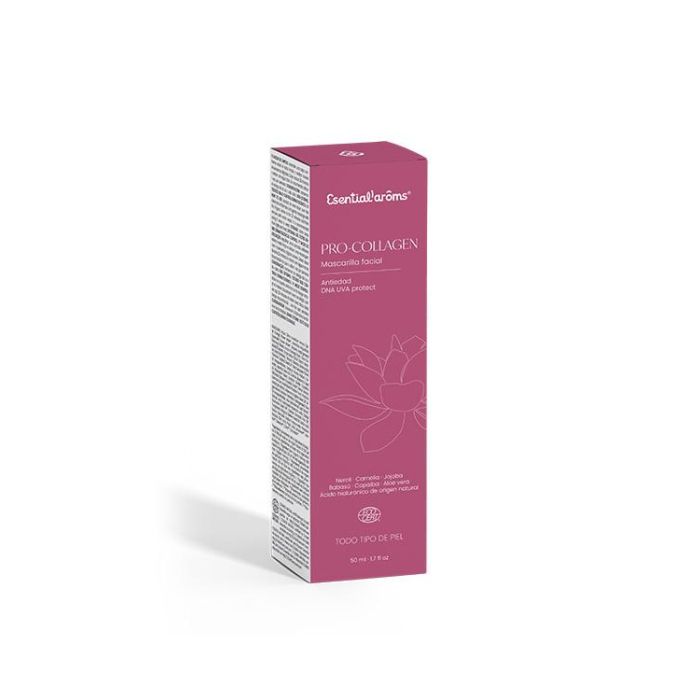 ESENTIAL AROMS Mascarilla Facial Antiedad Pro-Collagen Superhidratante y Reafirmante 50Ml.