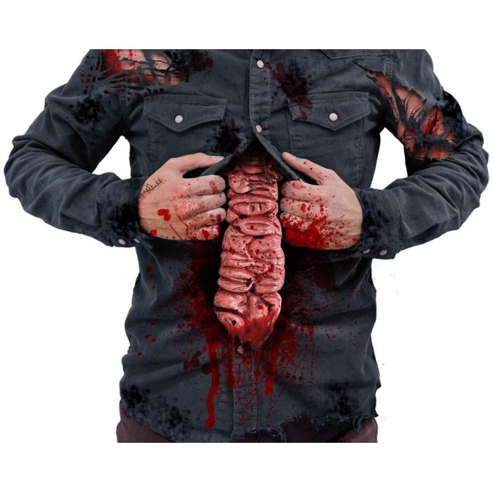 Accesorio Intestinos Colgantes 30x11 cm Con Efecto Sangriento Para Disfraces Halloween Terror 0 Accesorio Intestinos Colgantes 30x11 cm Con Efecto Sangriento Para Disfraces Halloween Terror 0