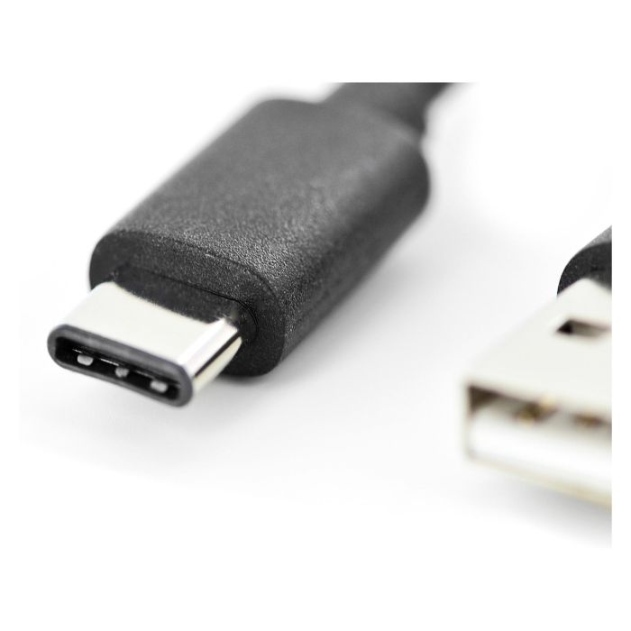 DIGITUS Cable de Conexión USB 2.0 Tipo C a A Macho/Macho, 1m, Negro 2