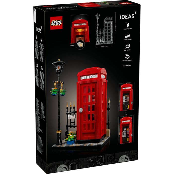 LEGO 21347 Cabina Telefónica de Londres - Decoración del hogar para anglófilos | Set de Construcción para Adultos 8