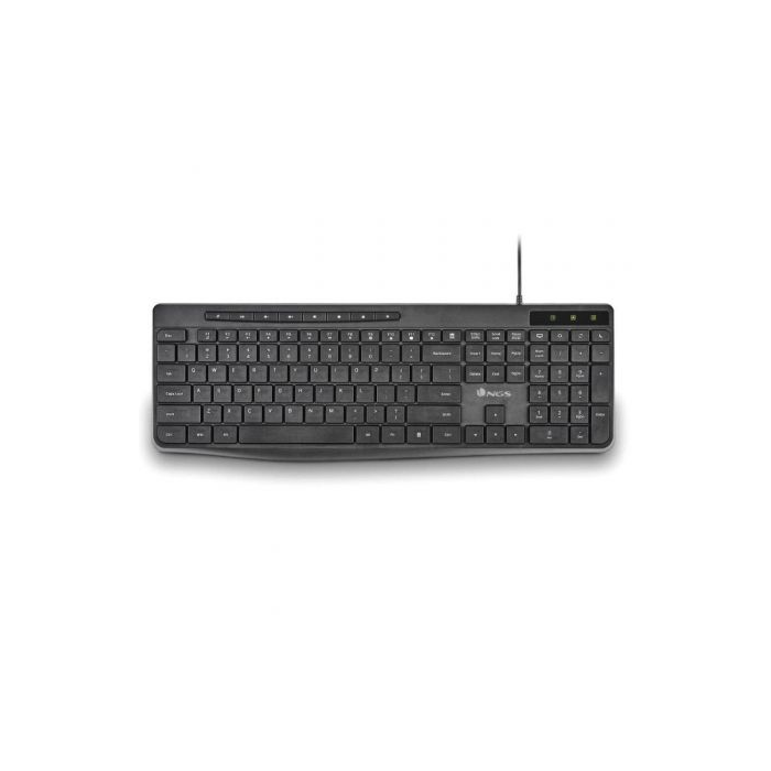 NGS Teclado Spectra Ultra Slim Silencioso Multimedia USB-A 1