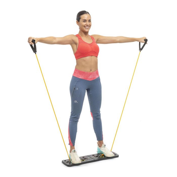 Tabla de Flexiones Push-Up con Bandas de Resistencia y Guía de Ejercicios Pulsher InnovaGoods 15