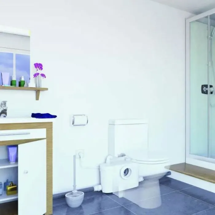 Sfa Sanipro Trituradora de inodoro silencioso XR UP para baño con múltiples entradas: inodoro, lavabo, ducha y bidé 2
