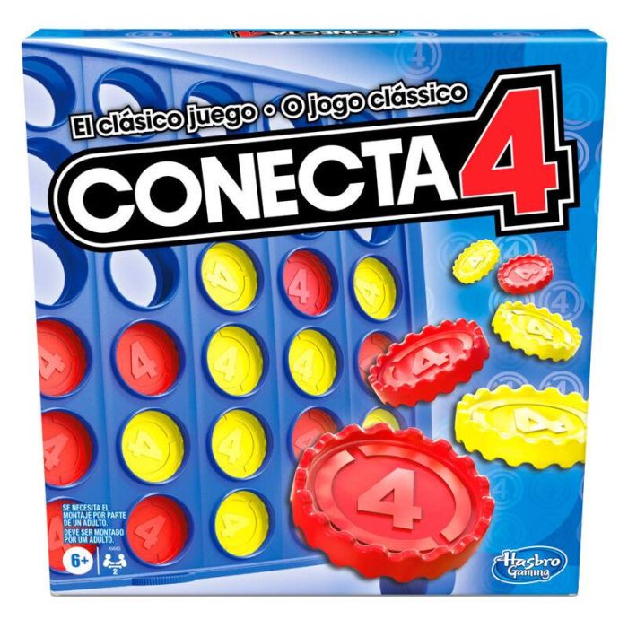 Hasbro Gaming A5640 Conecta 4 Original Juego de Mesa Clásico de Estrategia para 2 Jugadores, Juego de Habilidad y Lógica para Niños +6 años 3