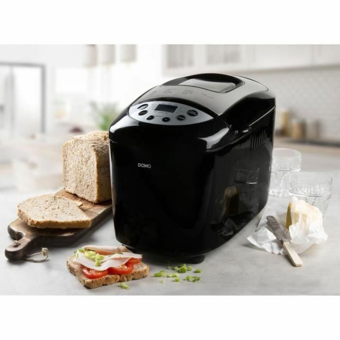 Domo B3977 Máquina de Hacer Pan Automática XL, 850 W, 17 Programas, Pantalla LCD 1