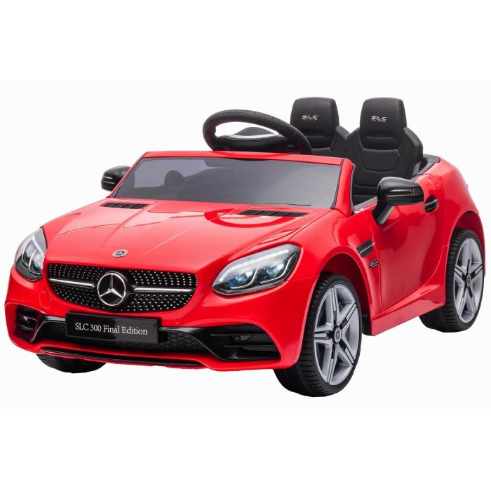 Tachan Coche de Batería Mercedes-Benz SLC 12V Rojo con Licencia, Doble Motor, Luces, Sonidos y USB 1