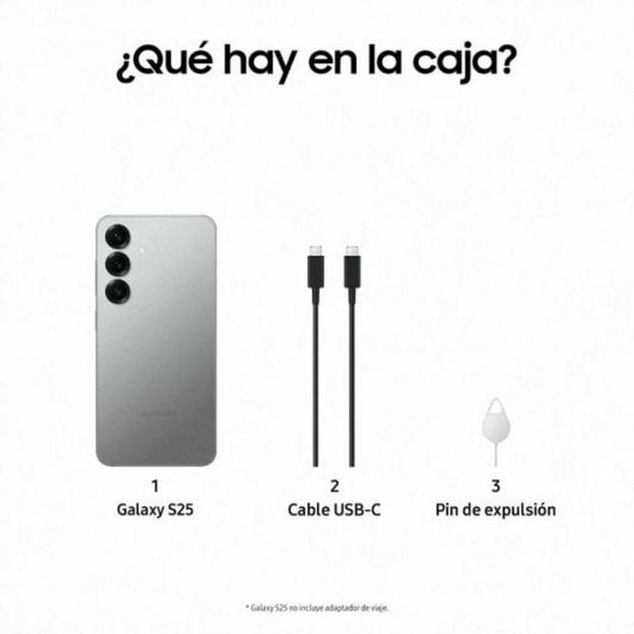 Smartphone Samsung GALAXY S25 6,2" Qualcomm Snapdragon 8 Elite 12 GB RAM 128 GB Gris Plateado 7 Smartphone Samsung GALAXY S25 6,2" Qualcomm Snapdragon 8 Elite 12 GB RAM 128 GB Gris Plateado 7