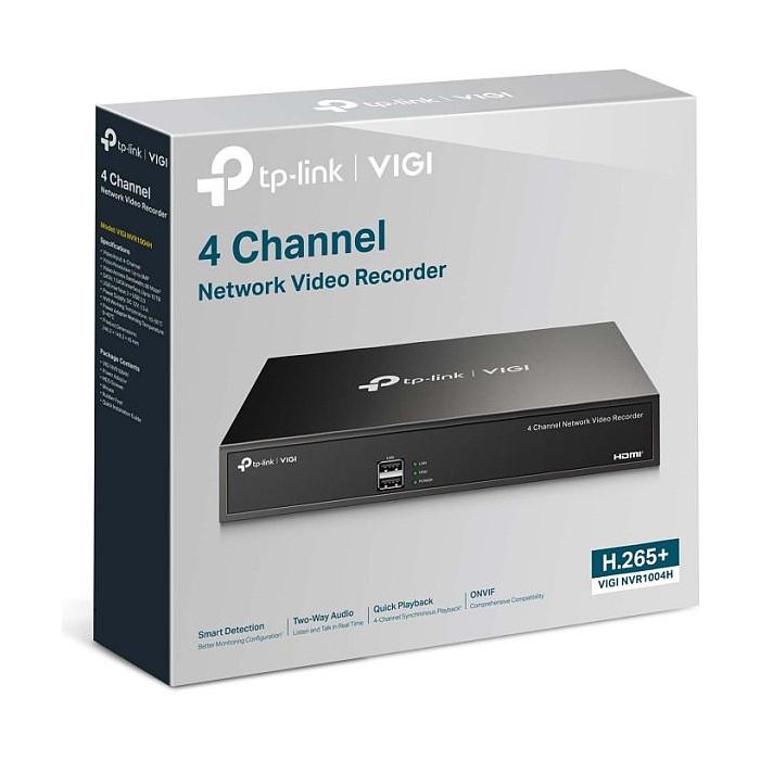 Video Grabador en Red TP-Link VIGI NVR1004H 10 TB 3 Video Grabador en Red TP-Link VIGI NVR1004H 10 TB 3