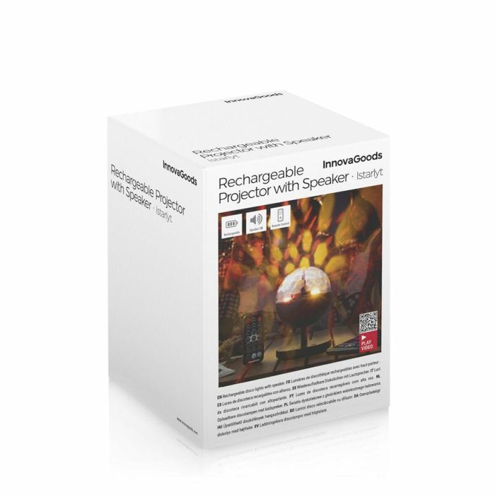 Proyector LED Recargable con Altavoz Istarlyt InnovaGoods 1 Proyector LED Recargable con Altavoz Istarlyt InnovaGoods 1