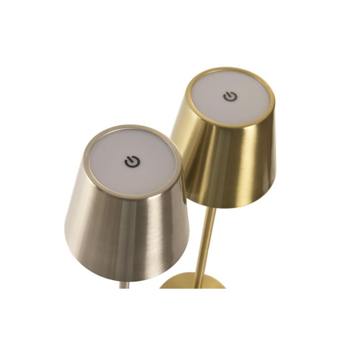 DKD Home Decor Lampara Tactil Urban Dorado Plateado 11 x 37 x 11 cm (6 Unidades)