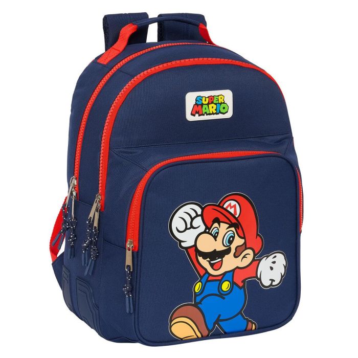 Mochila Escolar Super Mario World Azul marino 32 x 42 x 15 cm 0 Mochila Escolar Super Mario World Azul marino 32 x 42 x 15 cm 0