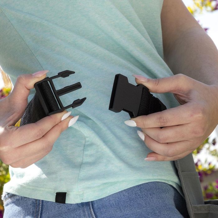 Inde Banco de Jardinería Plegable con Bolsa para Herramientas 58 cm x 27 cm x 12 cm Inde Banco de Jardinería Plegable con Bolsa para Herramientas 58 cm x 27 cm x 12 cm