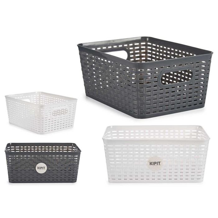 Cesta Multiuso Kipit 28.5x22x35 cm, Plastico, Surtidos Colores (12 Unidades) Cesta Multiuso Kipit 28.5x22x35 cm, Plastico, Surtidos Colores (12 Unidades)