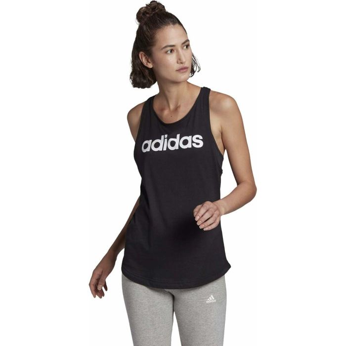 Camiseta de Manga Corta Hombre Adidas Negro 2