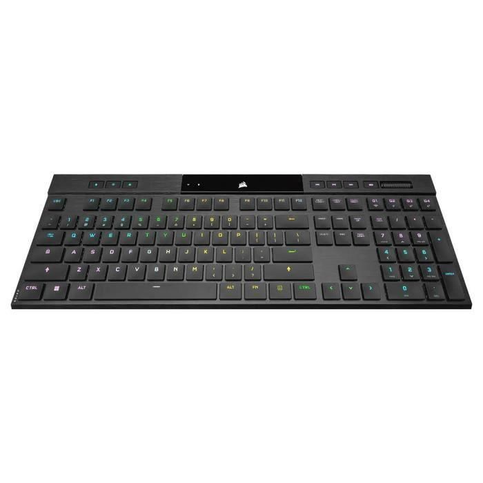 Teclado de juegos mecánicos ultrafinas - Azerty - Corsair - K100 Air Wireless - RGB LED Backlight - Negro (CH -913A01U -FR)