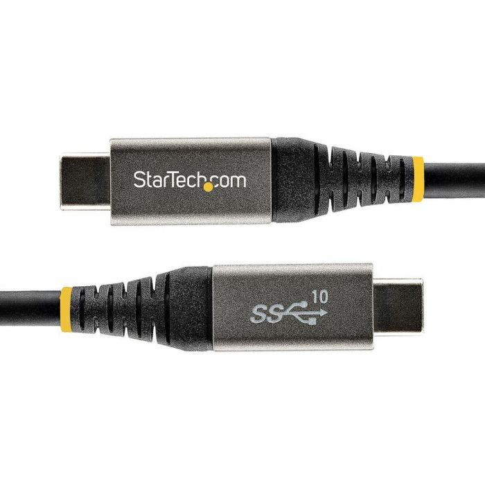 Cable USB C Startech USB315CCV2M Negro/Gris 2 m 1 Cable USB C Startech USB315CCV2M Negro/Gris 2 m 1