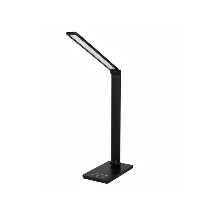 Q-connect Lampara Escritorio Vega LED 10W 400lm Tactil 5 Niveles Brillo Color Regulable Negro 4