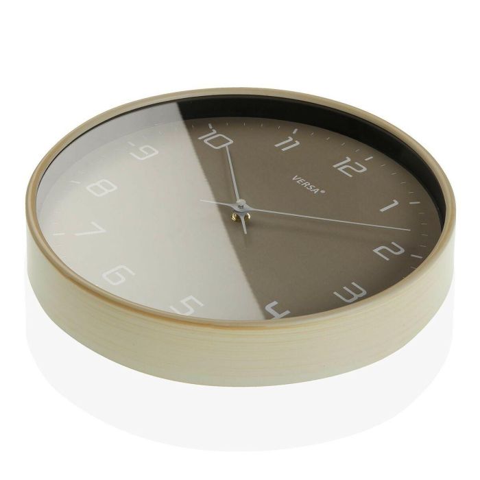 Reloj de Pared Versa Gris Madera 30,5 x 4,3 x 30,5 cm Cuarzo Poliuretano 2