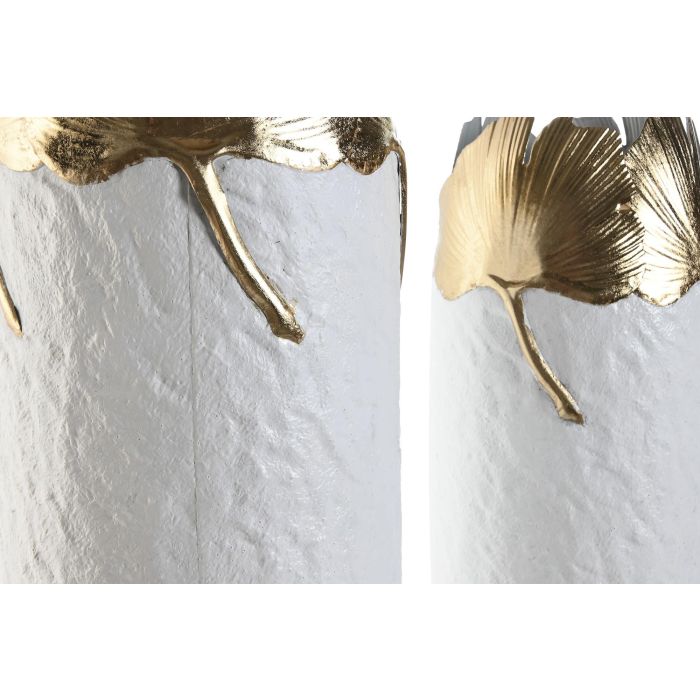 Jarron Glam DKD Home Decor Blanco Dorado 21 x 55 x 21 cm Set de 3 1 Jarron Glam DKD Home Decor Blanco Dorado 21 x 55 x 21 cm Set de 3 1