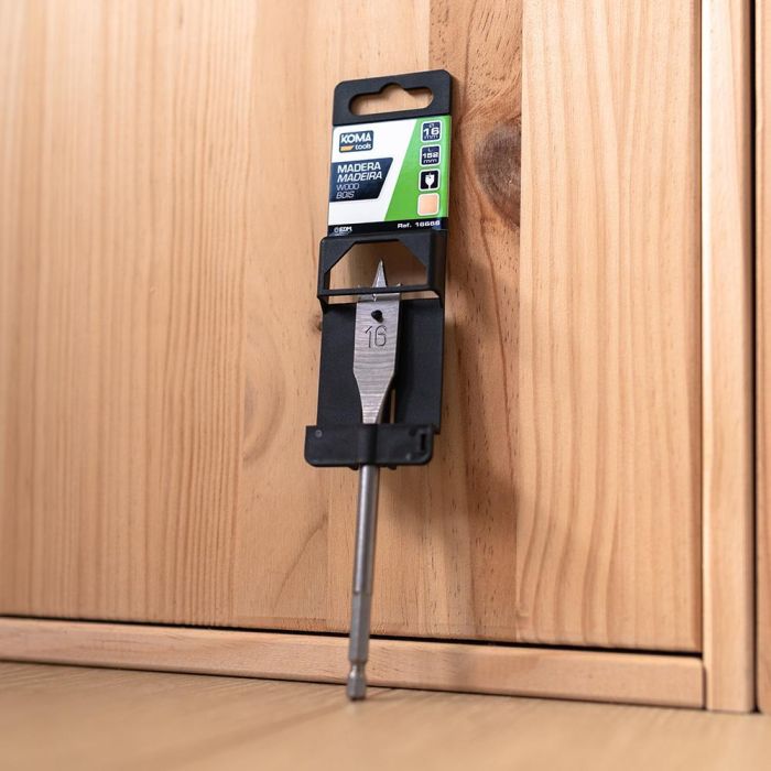 Koma Tools Broca Plana para Madera Ø8,00 x 152 mm para Taladrar Madera Blanda 3