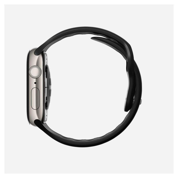 Nomad Tempo Band 42mm - Correa de Caucho Ajustable para Apple Watch Series, 41mm/42mm, Negro, Resistente al Agua, Muñeca 135-175mm 4