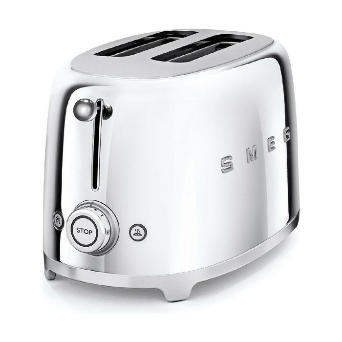 Smeg Tostadora 2X2 Estilo Años 50 Cromado TSF01SSEU 8 Smeg Tostadora 2X2 Estilo Años 50 Cromado TSF01SSEU 8