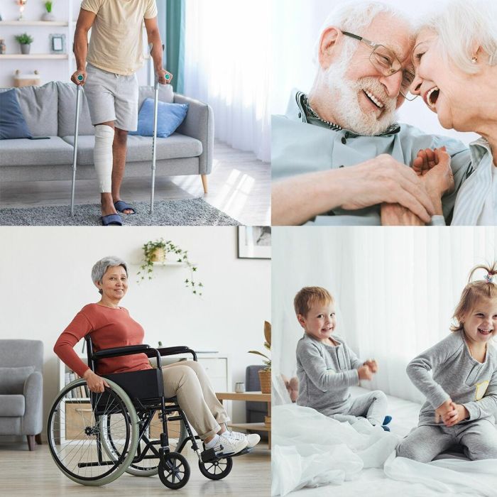 Taburete de Baño Giratorio y Regulable Roshawer InnovaGoods 6