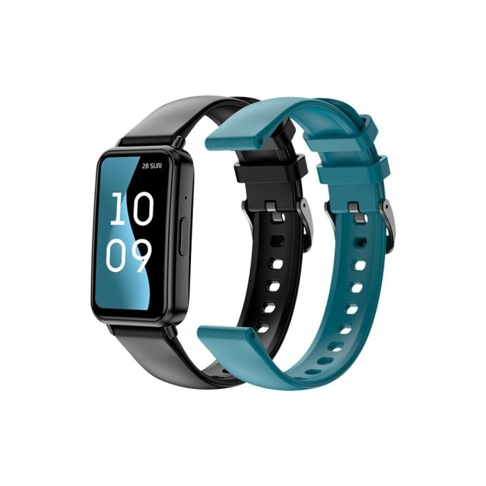 SPC 9654N Smartwatch Duo Fit Negro Oscuro con Llamadas Bluetooth, Frecuencia Cardíaca, Oxímetro, AMOLED 1.47", IP68, 8 Días Batería, 2 Correas 2