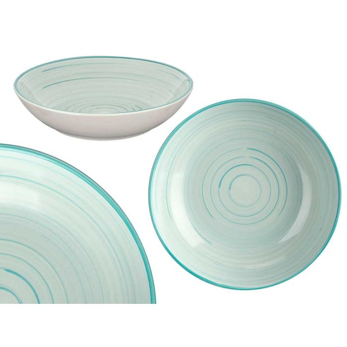 Plato Hondo 21 Cm Espiral Azul Vessia (36 Unidades) Plato Hondo 21 Cm Espiral Azul Vessia (36 Unidades)