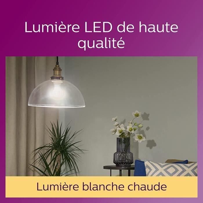 Philips, paquete de 6 Bulb E27 LED transparente de 60W, White White 2 Philips, paquete de 6 Bulb E27 LED transparente de 60W, White White 2
