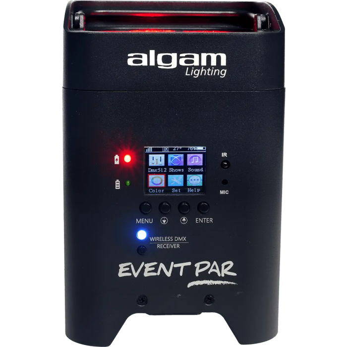 ALGAMLIGHT Foco LED 6x12W RGBWAUV Batería DMX Inalámbrico IR 72W 1 ALGAMLIGHT Foco LED 6x12W RGBWAUV Batería DMX Inalámbrico IR 72W 1