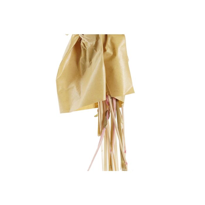 DKD Home Decor Ramo Rosa y Amarillo 7 x 44 x 8 cm (4 Unidades) Flor Seca 2