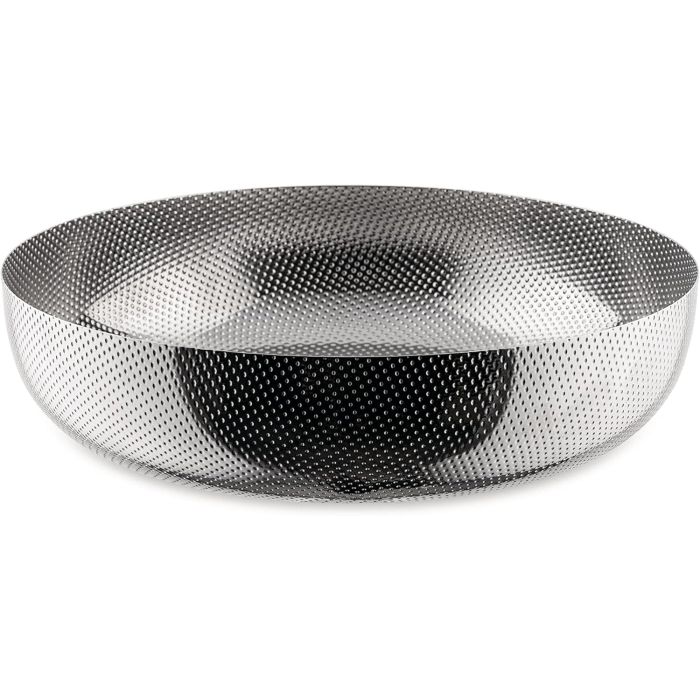 Alessi Jasper Morrison Cesto Redondo 24 cm Acero Inoxidable 18/10 JM17/24 - Decorativo para Objetos y Complementos Alessi Jasper Morrison Cesto Redondo 24 cm Acero Inoxidable 18/10 JM17/24 - Decorativo para Objetos y Complementos